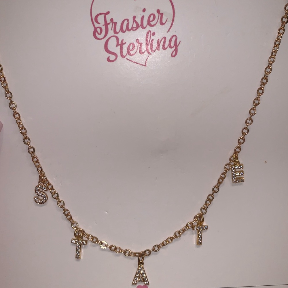 Frasier Sterling STATE necklace - used once